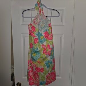 Lilly Pulitzer Vibrant Floral Halter Dress